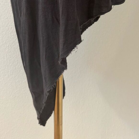 Alternative Apparel Asymmetrical Raw Hem Dark Gray Dress Women’s Size Medium - Picture 7 of 10